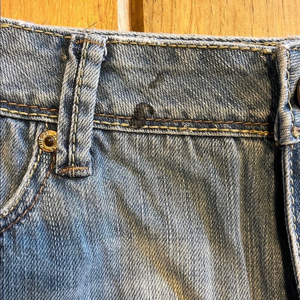 Rue21 Light Blue Distressed Denim Mini Skirt - Picture 4 of 7